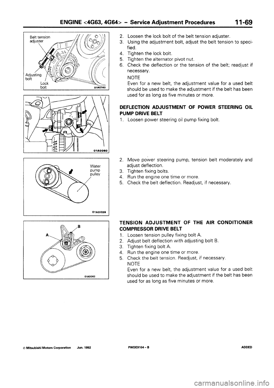 MITSUBISHI SPACE RUNNER 1992  Workshop Manual 