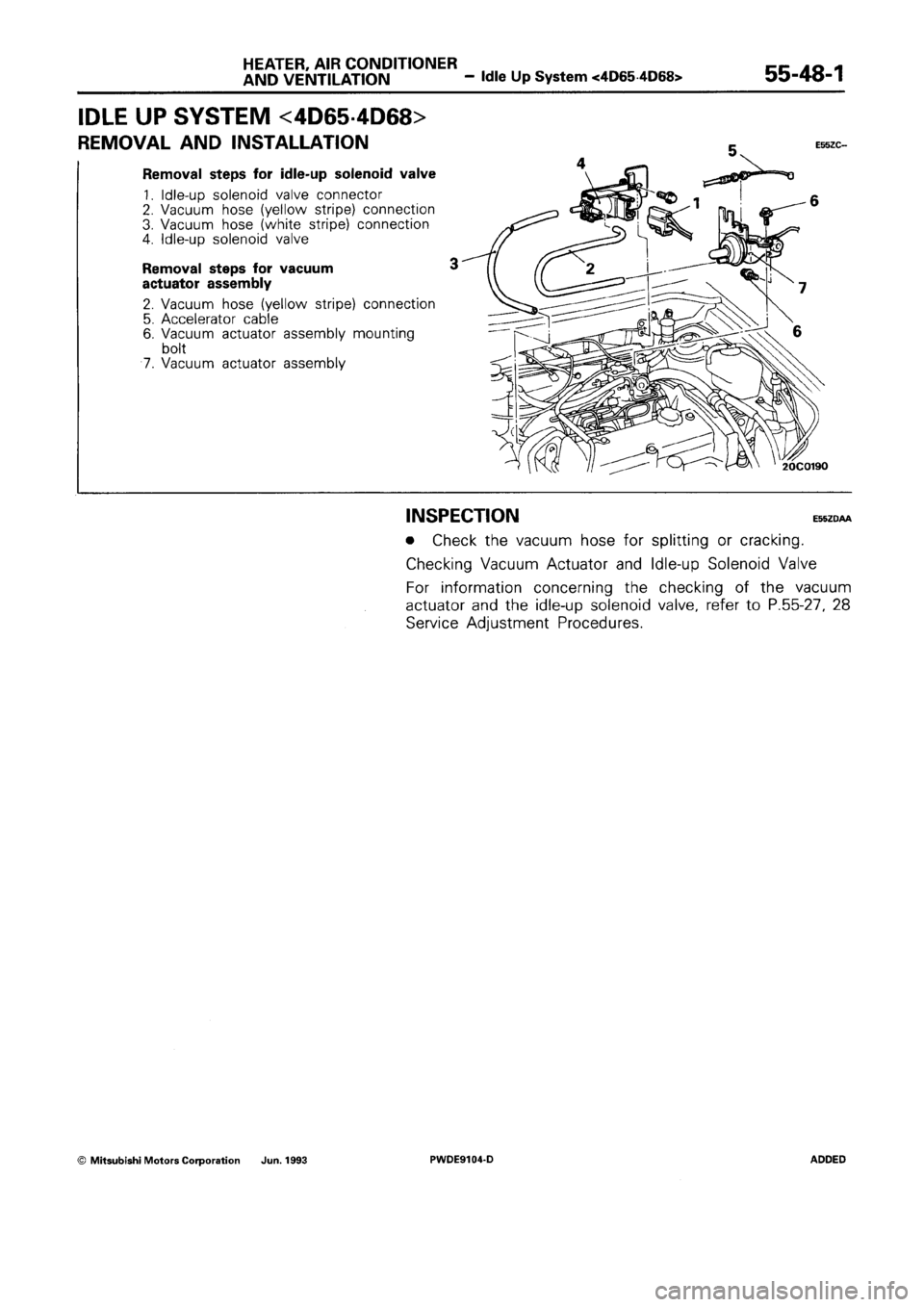 MITSUBISHI SPACE RUNNER 1992 Workshop Manual MITSUBISHI SPACE RUNNER 1992 Workshop Manual