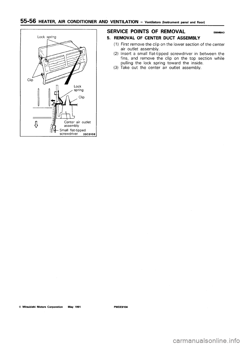 MITSUBISHI SPACE RUNNER 1992 Workshop Manual MITSUBISHI SPACE RUNNER 1992 Workshop Manual