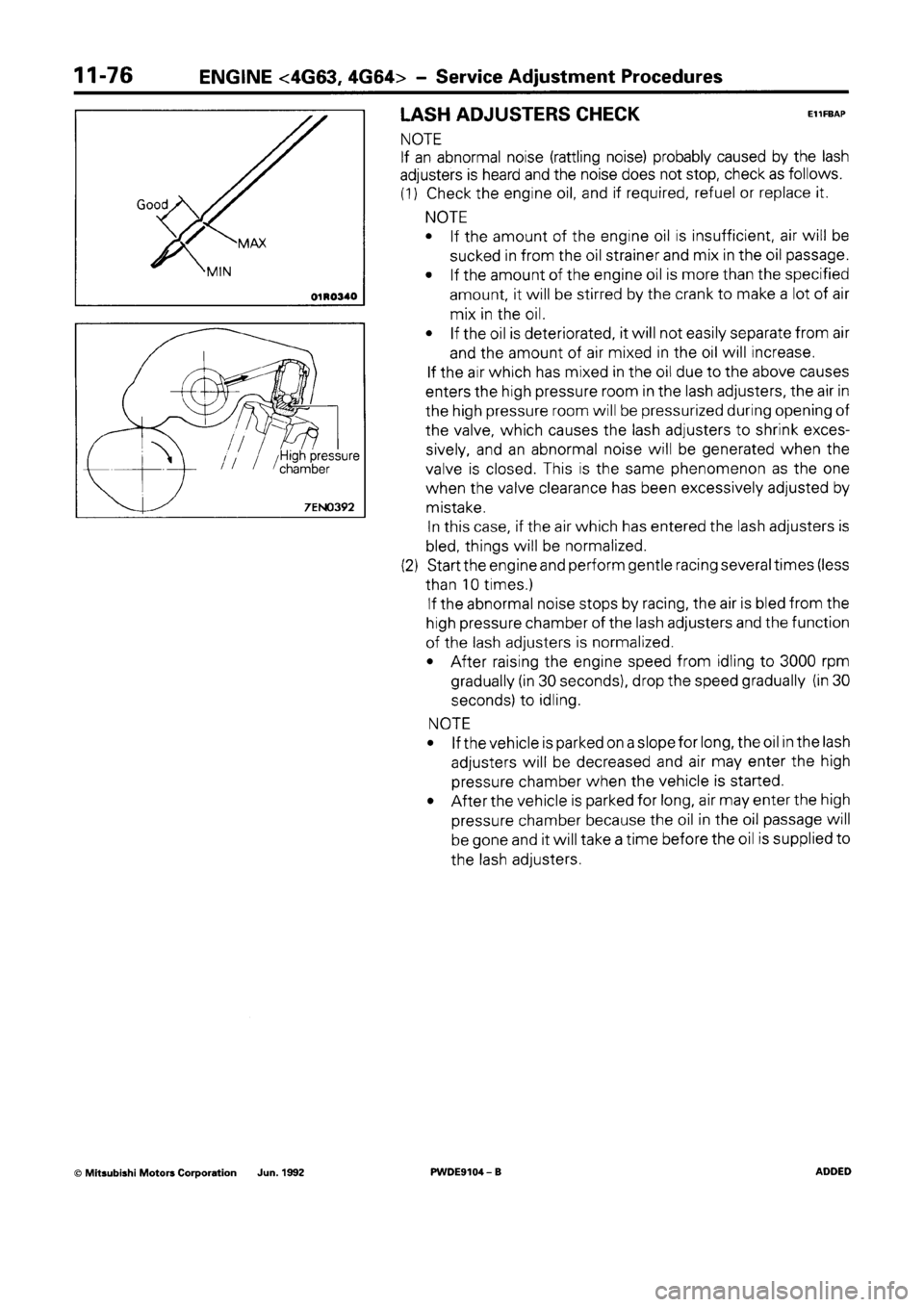 MITSUBISHI SPACE RUNNER 1992 Workshop Manual MITSUBISHI SPACE RUNNER 1992 Workshop Manual