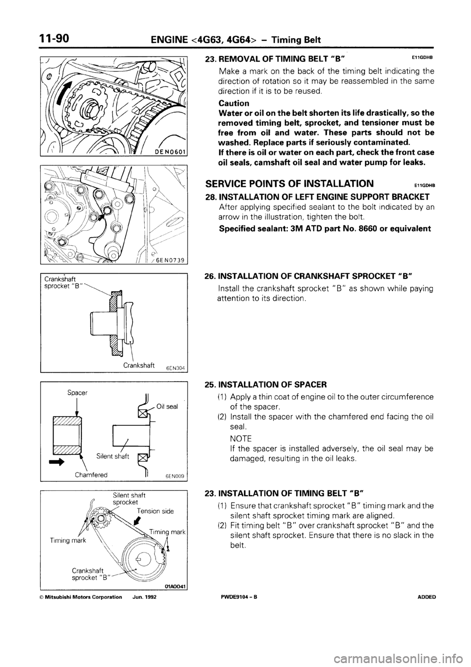 MITSUBISHI SPACE RUNNER 1992 Workshop Manual MITSUBISHI SPACE RUNNER 1992 Workshop Manual