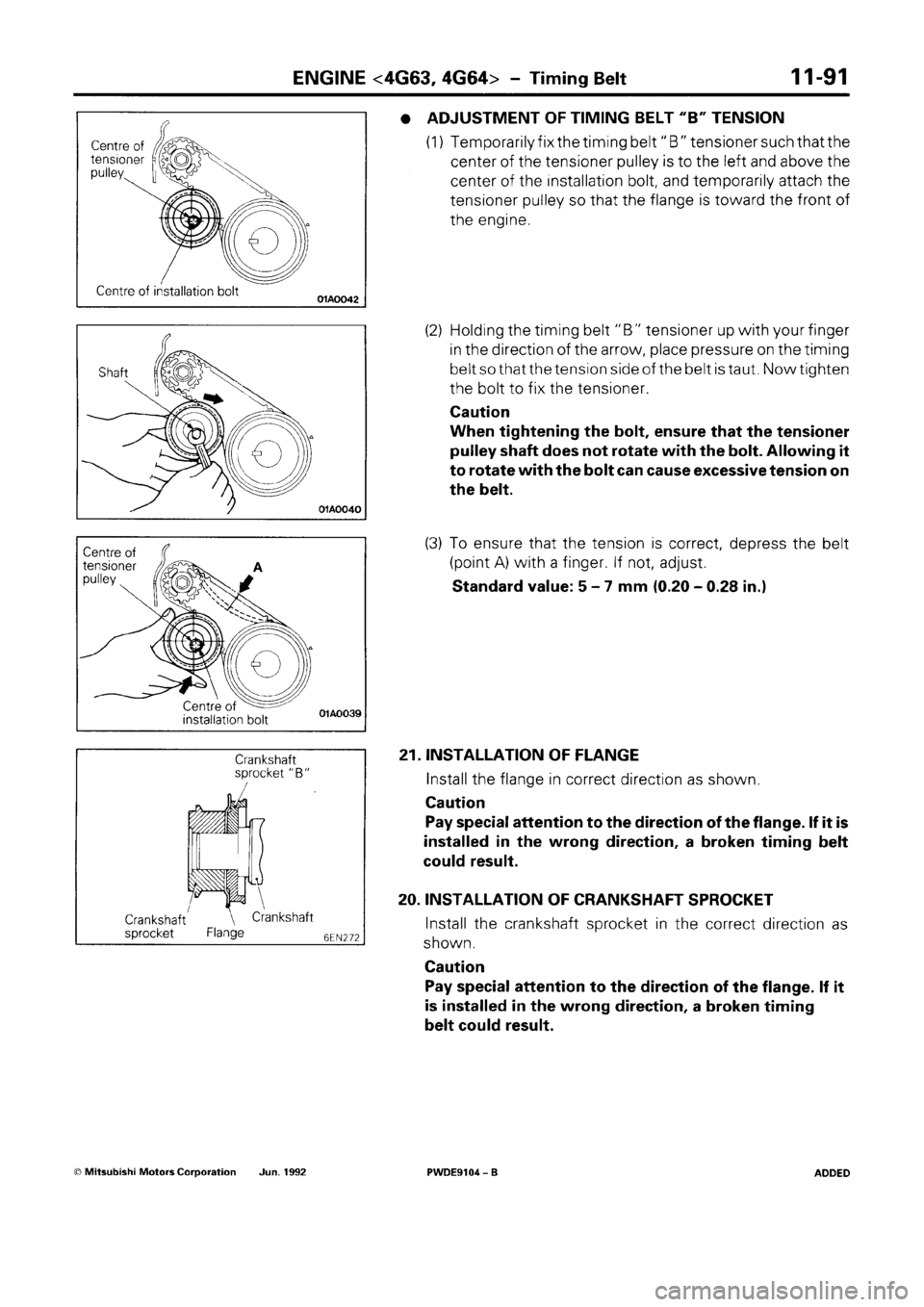 MITSUBISHI SPACE RUNNER 1992 Workshop Manual MITSUBISHI SPACE RUNNER 1992 Workshop Manual