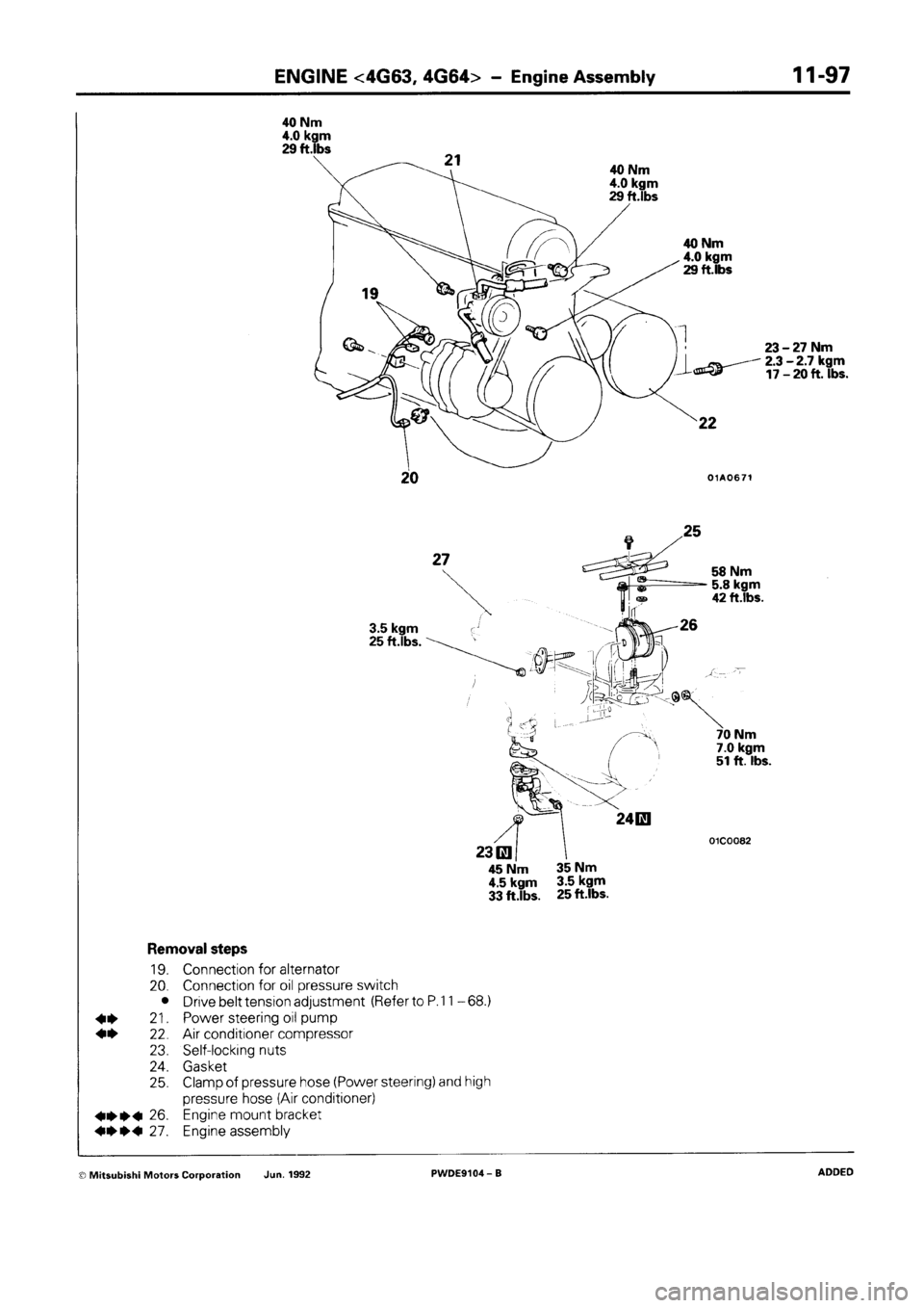 MITSUBISHI SPACE RUNNER 1992 Workshop Manual MITSUBISHI SPACE RUNNER 1992 Workshop Manual
