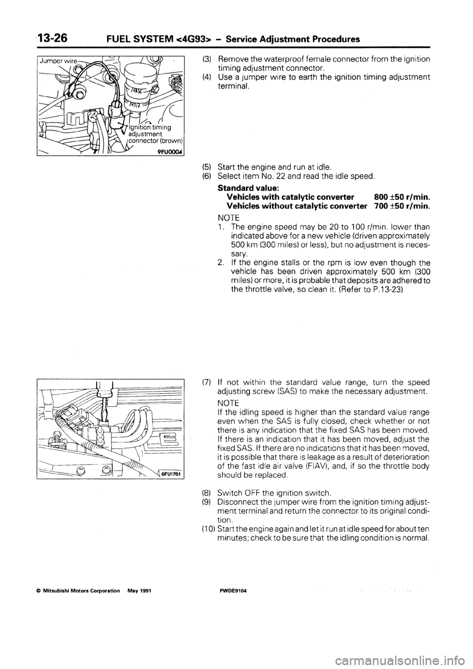 MITSUBISHI SPACE RUNNER 1992 Workshop Manual MITSUBISHI SPACE RUNNER 1992 Workshop Manual