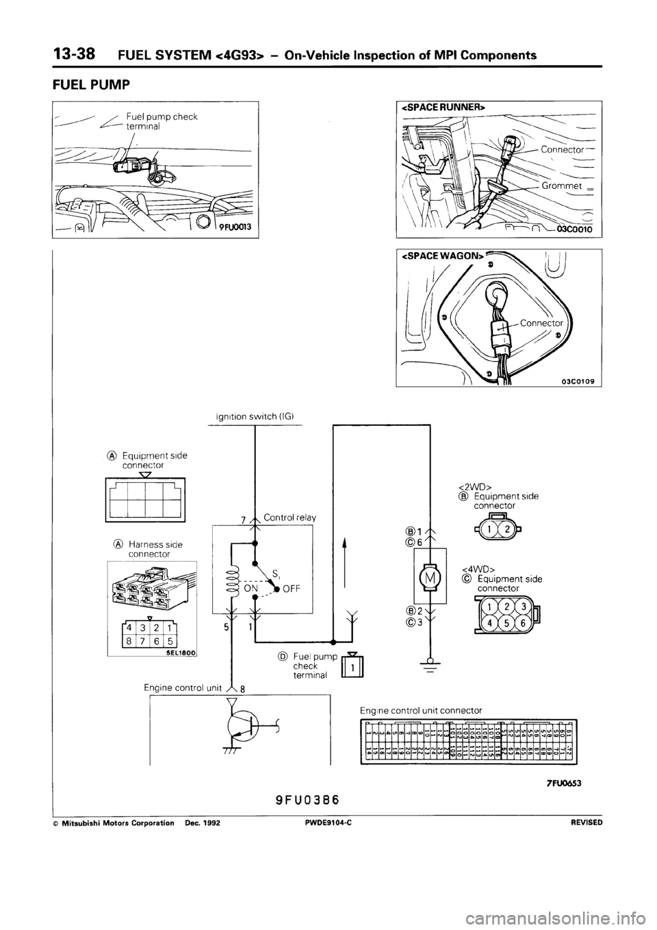 MITSUBISHI SPACE RUNNER 1992 Workshop Manual MITSUBISHI SPACE RUNNER 1992 Workshop Manual