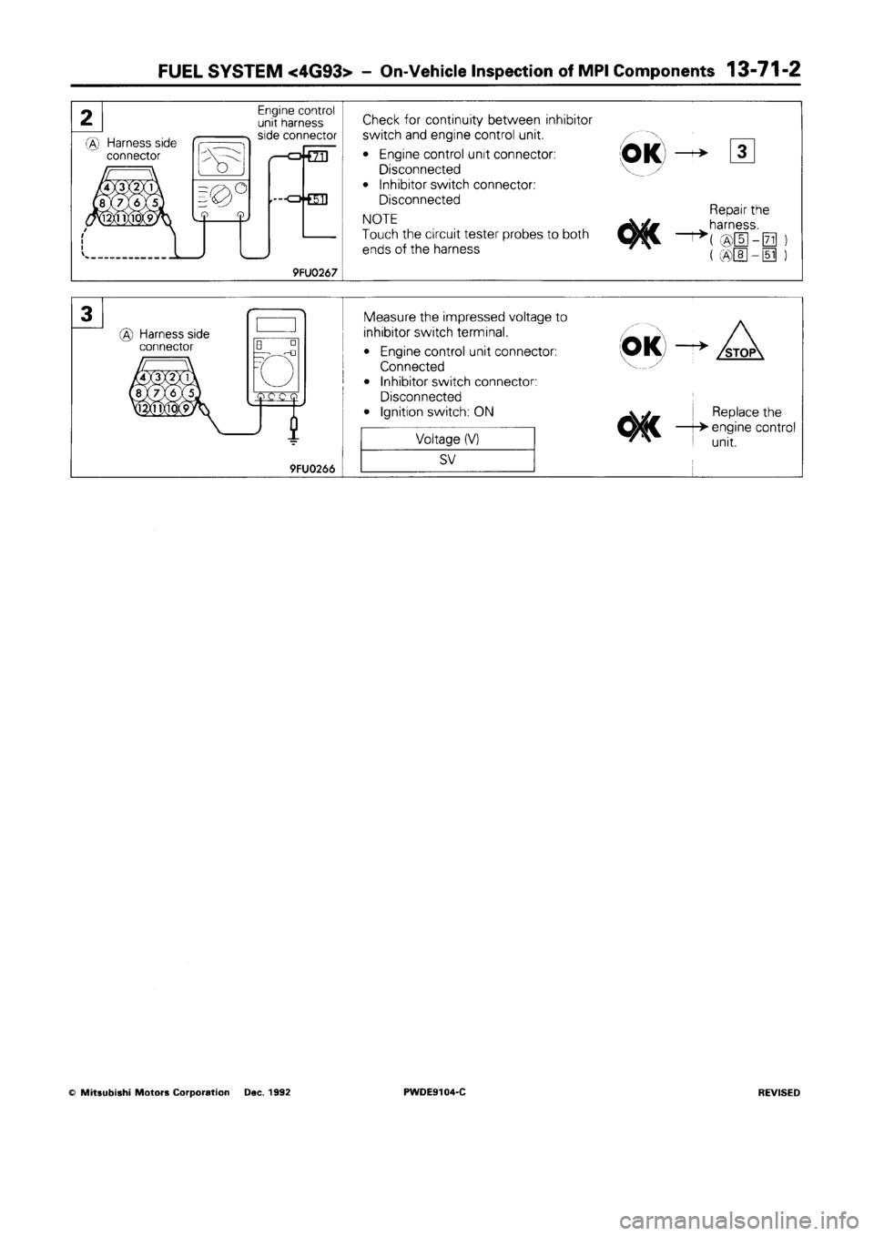 MITSUBISHI SPACE RUNNER 1992  Workshop Manual 