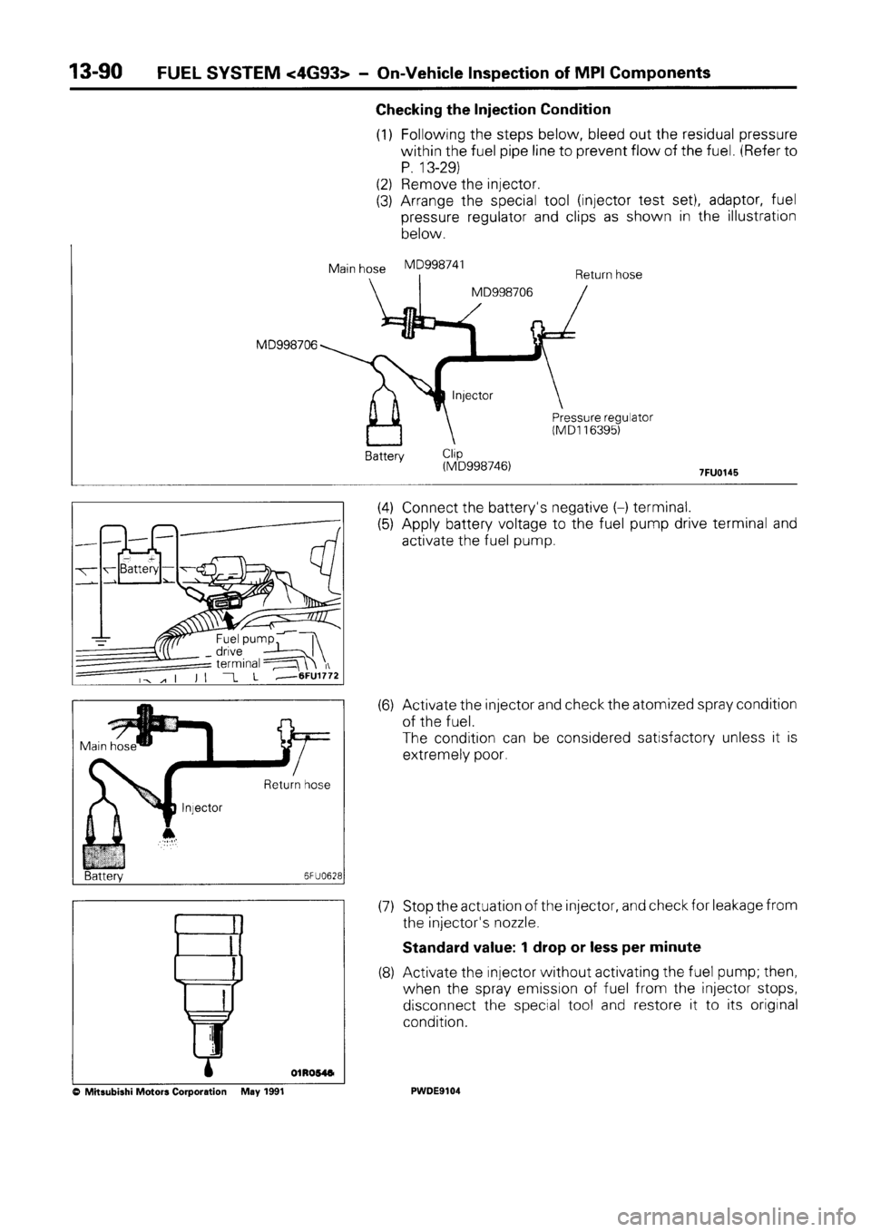 MITSUBISHI SPACE RUNNER 1992 Workshop Manual MITSUBISHI SPACE RUNNER 1992 Workshop Manual