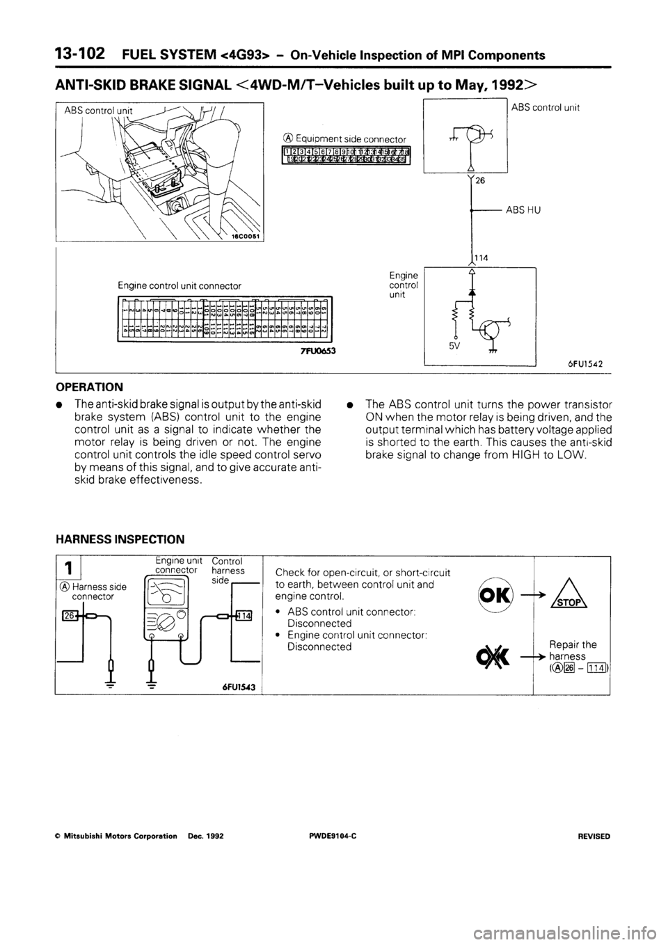 MITSUBISHI SPACE RUNNER 1992 Workshop Manual MITSUBISHI SPACE RUNNER 1992 Workshop Manual
