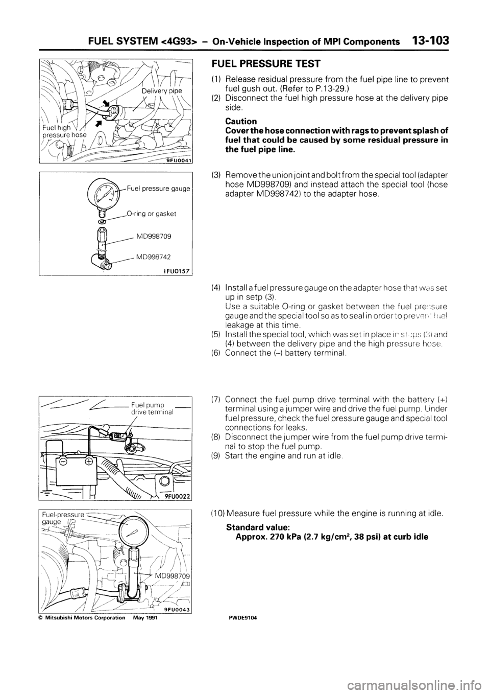 MITSUBISHI SPACE RUNNER 1992 Workshop Manual MITSUBISHI SPACE RUNNER 1992 Workshop Manual