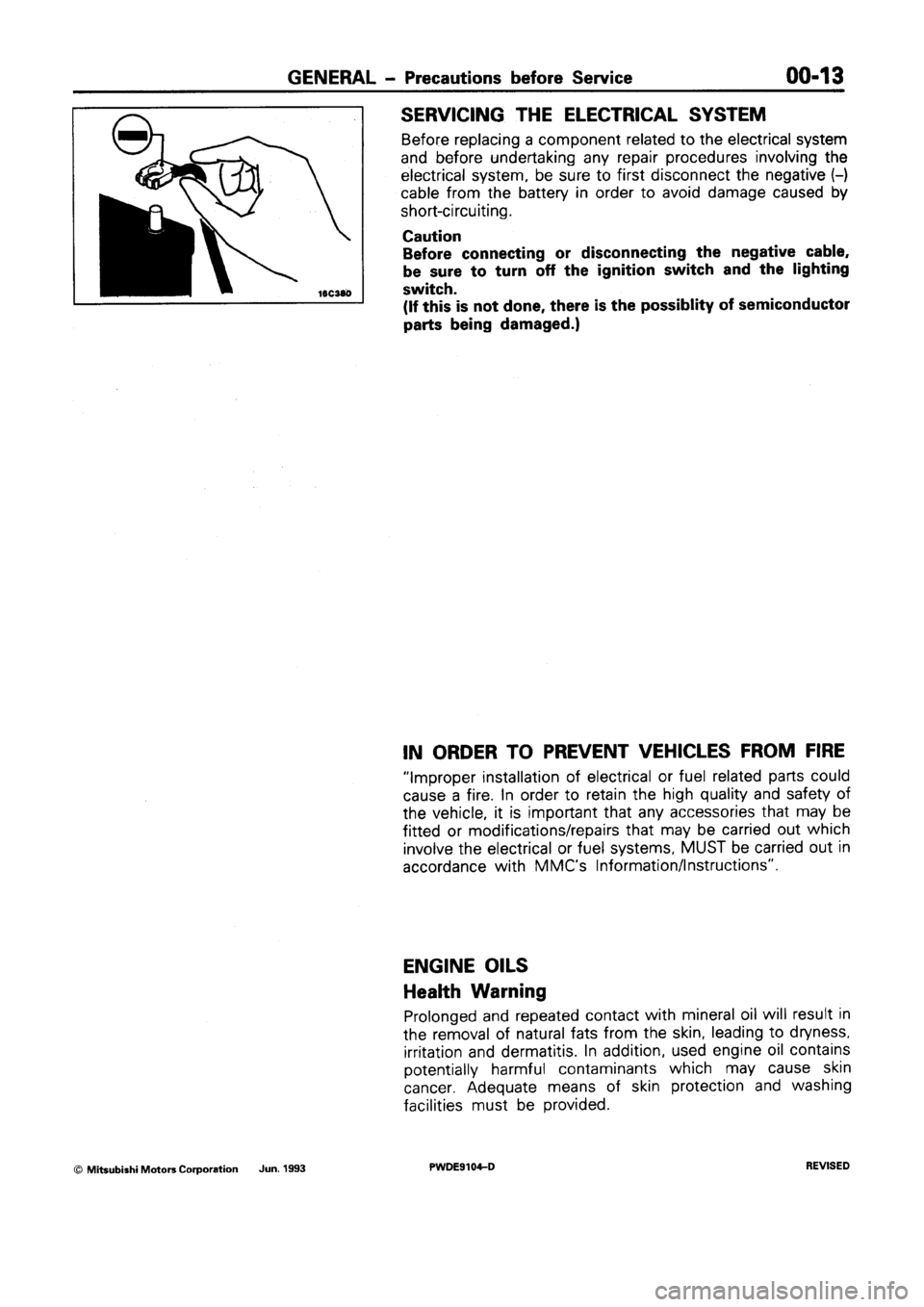 MITSUBISHI SPACE RUNNER 1992 Owners Guide MITSUBISHI SPACE RUNNER 1992 Owners Guide