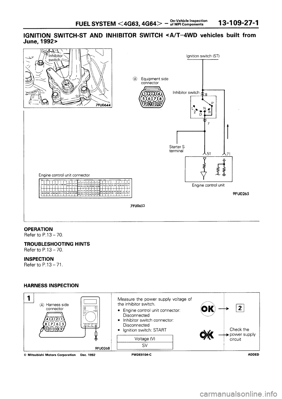 MITSUBISHI SPACE RUNNER 1992 Workshop Manual MITSUBISHI SPACE RUNNER 1992 Workshop Manual