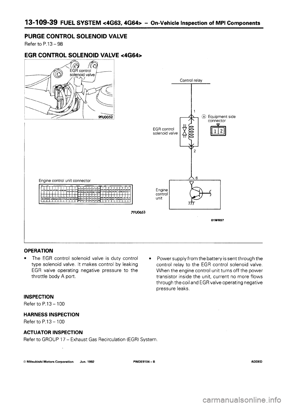 MITSUBISHI SPACE RUNNER 1992 Workshop Manual MITSUBISHI SPACE RUNNER 1992 Workshop Manual