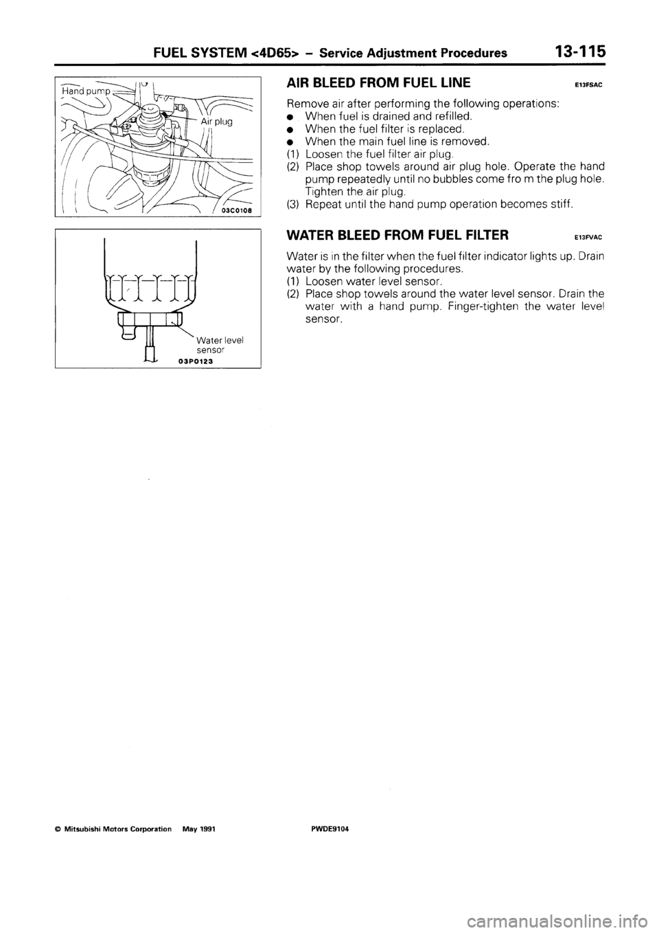 MITSUBISHI SPACE RUNNER 1992 Workshop Manual MITSUBISHI SPACE RUNNER 1992 Workshop Manual
