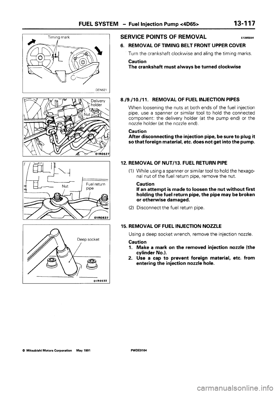 MITSUBISHI SPACE RUNNER 1992 Workshop Manual MITSUBISHI SPACE RUNNER 1992 Workshop Manual
