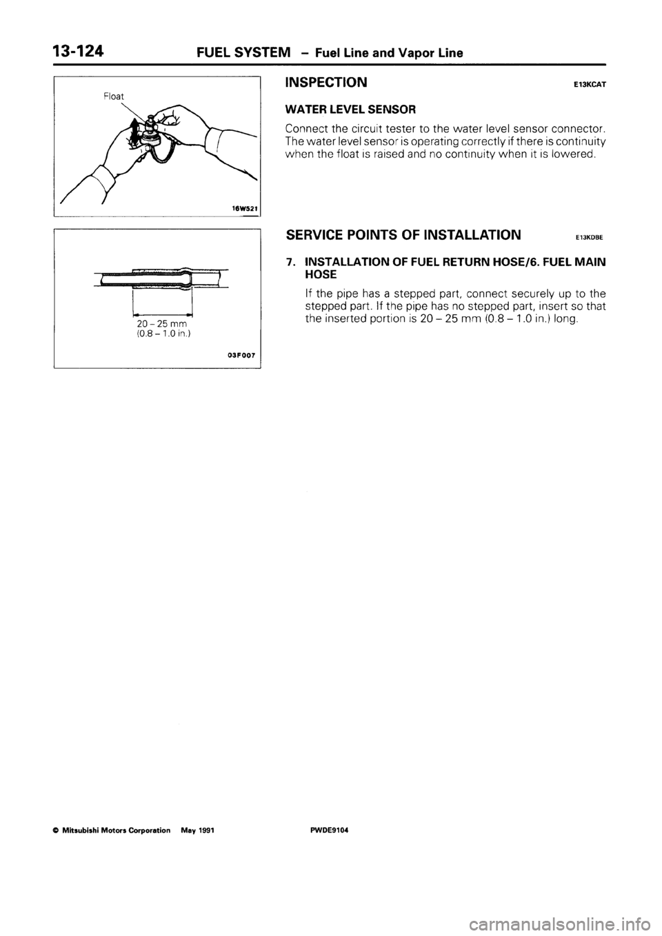 MITSUBISHI SPACE RUNNER 1992  Workshop Manual 