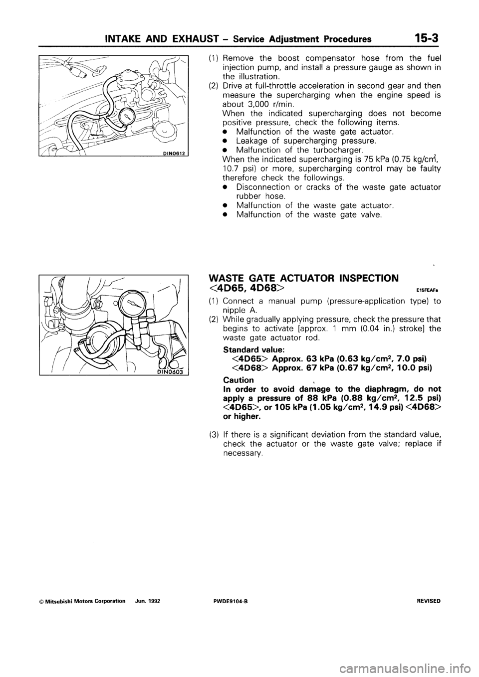 MITSUBISHI SPACE RUNNER 1992 Workshop Manual MITSUBISHI SPACE RUNNER 1992 Workshop Manual