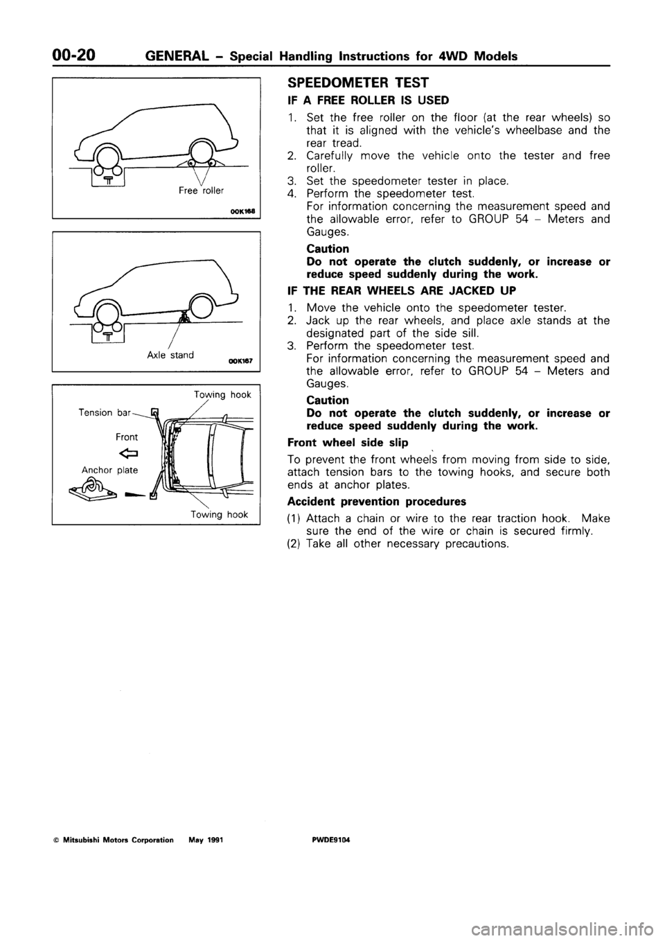 MITSUBISHI SPACE RUNNER 1992 Owners Guide MITSUBISHI SPACE RUNNER 1992 Owners Guide