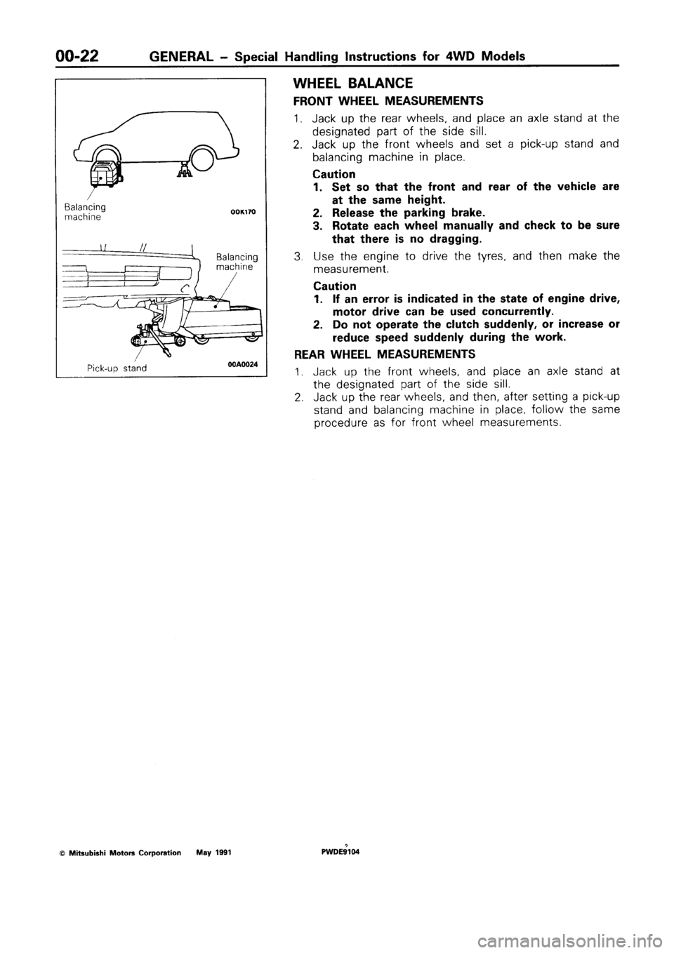 MITSUBISHI SPACE RUNNER 1992 Service Manual MITSUBISHI SPACE RUNNER 1992 Service Manual