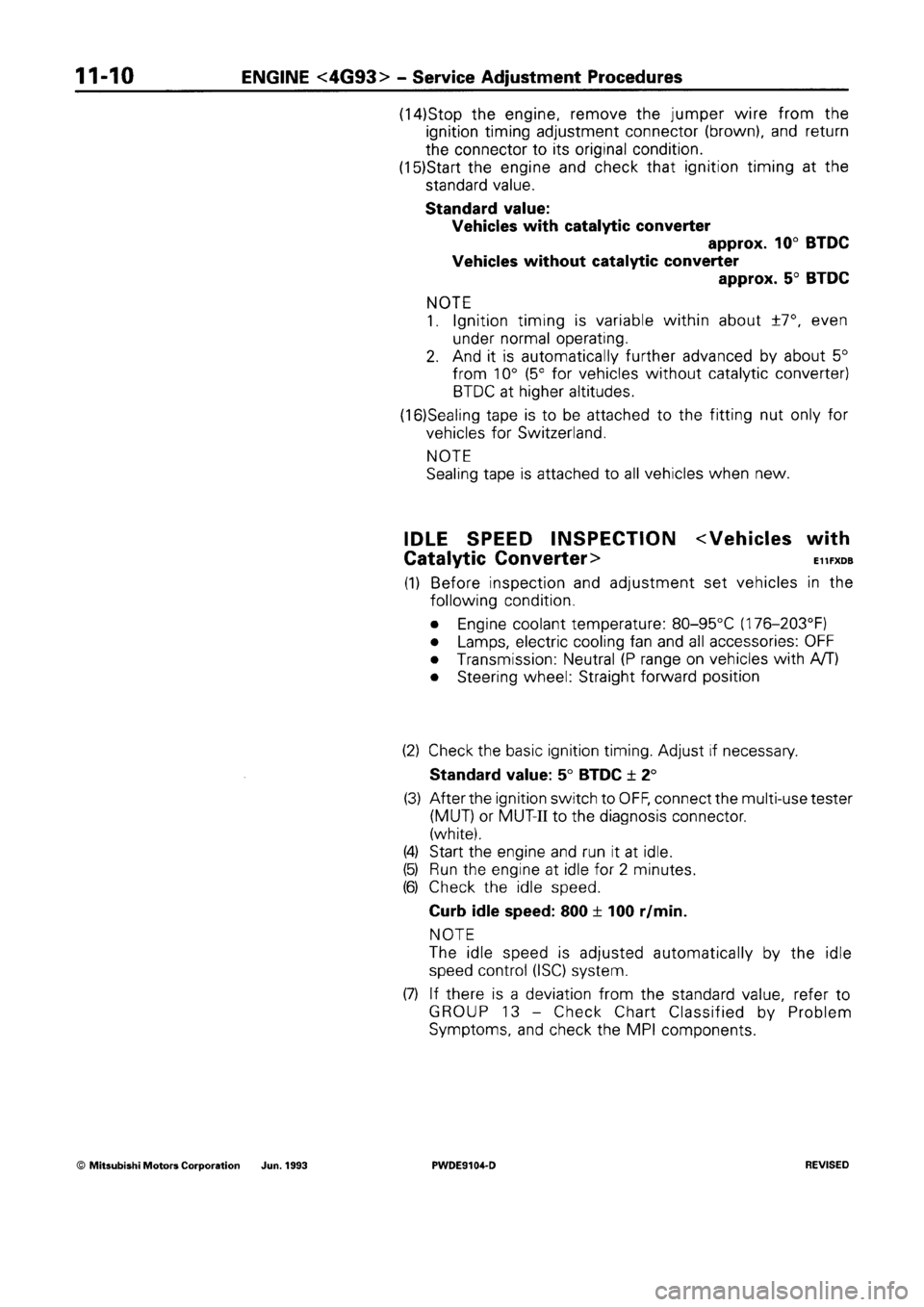 MITSUBISHI SPACE RUNNER 1992 Repair Manual MITSUBISHI SPACE RUNNER 1992 Repair Manual