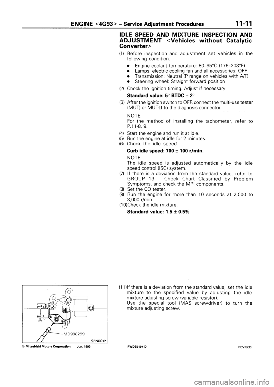 MITSUBISHI SPACE RUNNER 1992 Repair Manual MITSUBISHI SPACE RUNNER 1992 Repair Manual