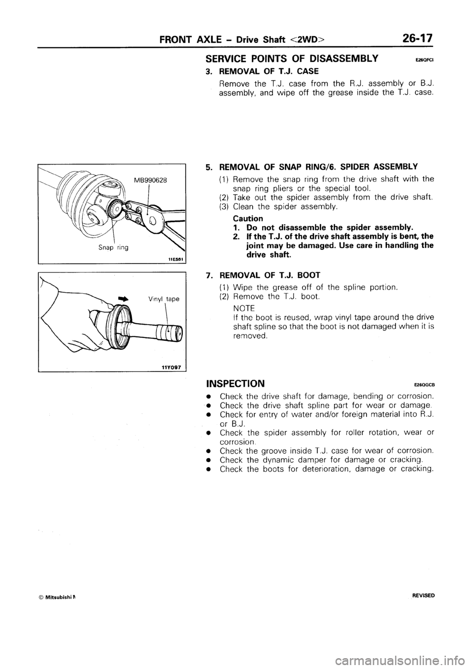 MITSUBISHI SPACE RUNNER 1992 Workshop Manual MITSUBISHI SPACE RUNNER 1992 Workshop Manual