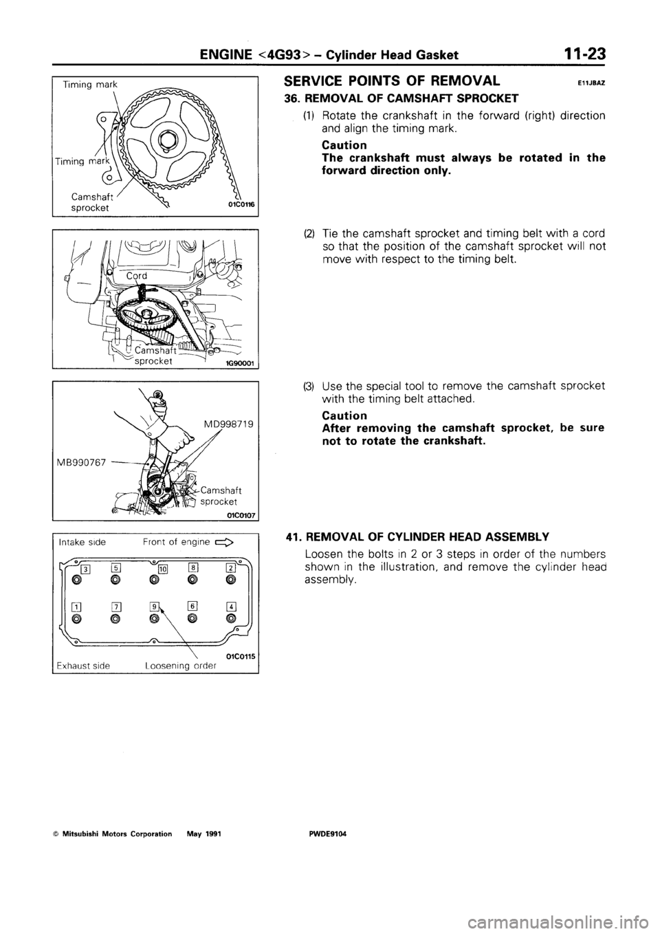 MITSUBISHI SPACE RUNNER 1992 Manual PDF MITSUBISHI SPACE RUNNER 1992 Manual PDF