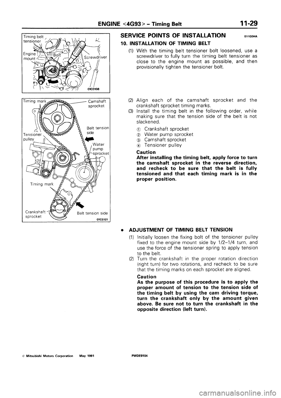 MITSUBISHI SPACE RUNNER 1992 Manual PDF MITSUBISHI SPACE RUNNER 1992 Manual PDF
