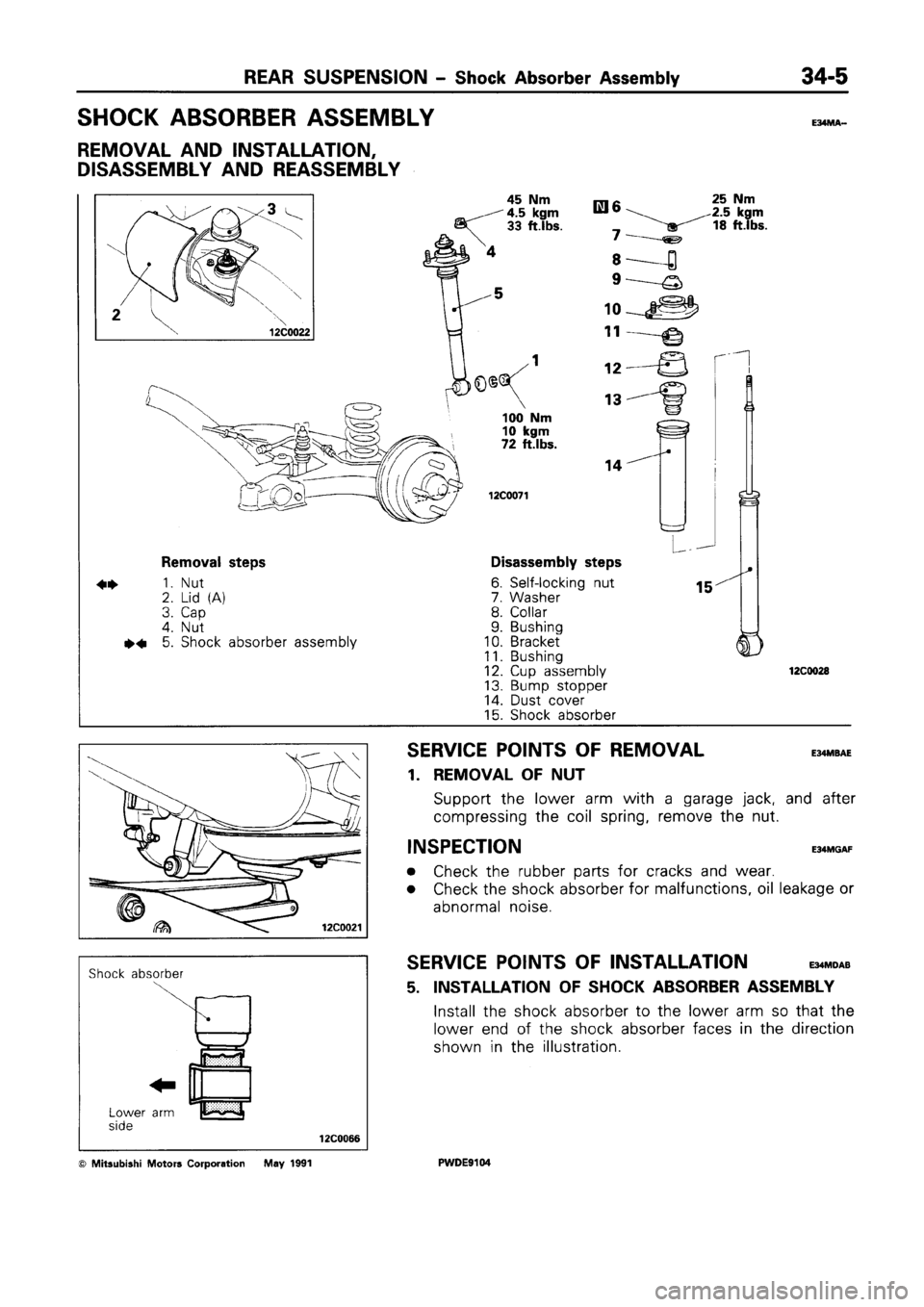 MITSUBISHI SPACE RUNNER 1992 Workshop Manual MITSUBISHI SPACE RUNNER 1992 Workshop Manual