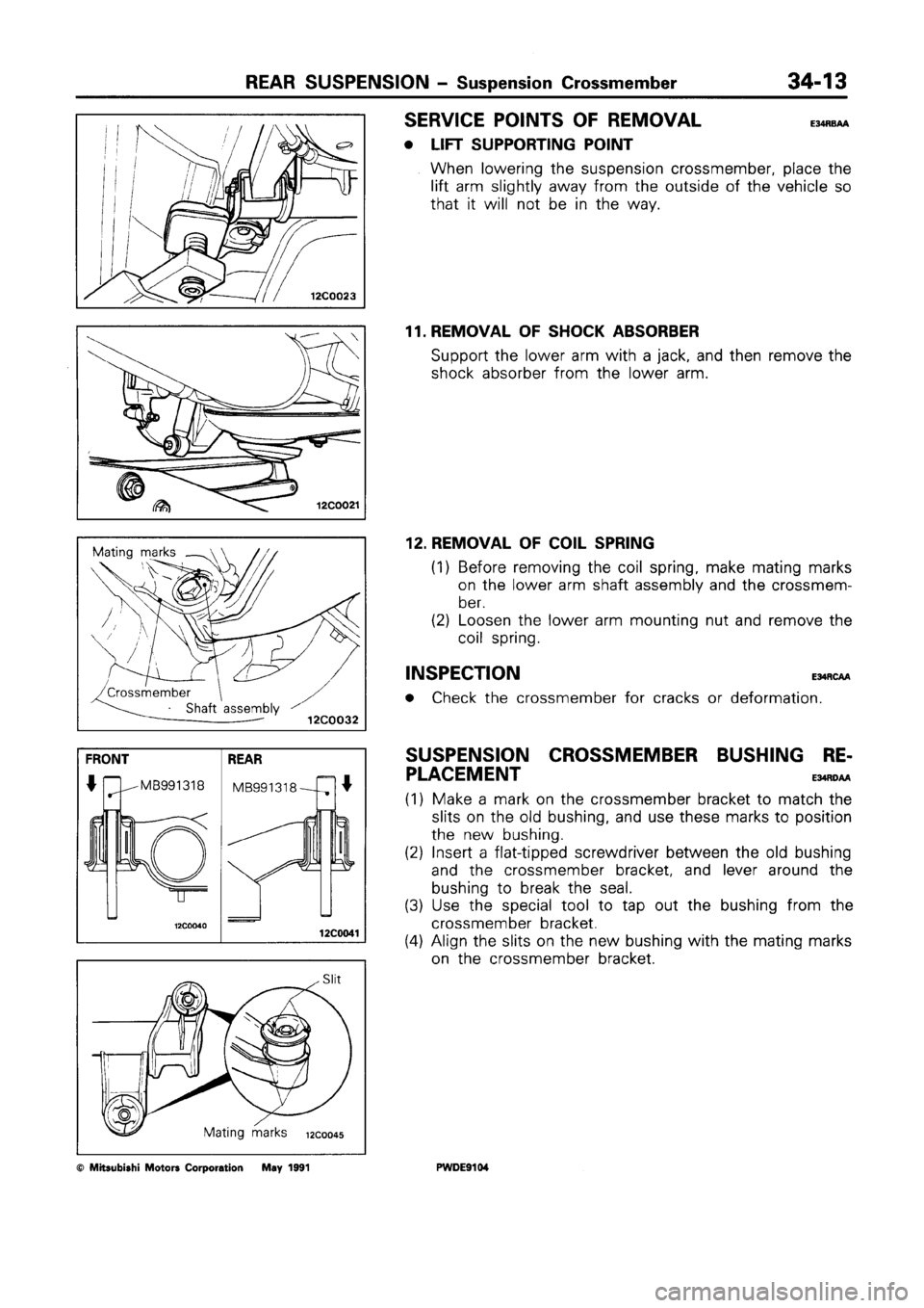 MITSUBISHI SPACE RUNNER 1992 Workshop Manual MITSUBISHI SPACE RUNNER 1992 Workshop Manual