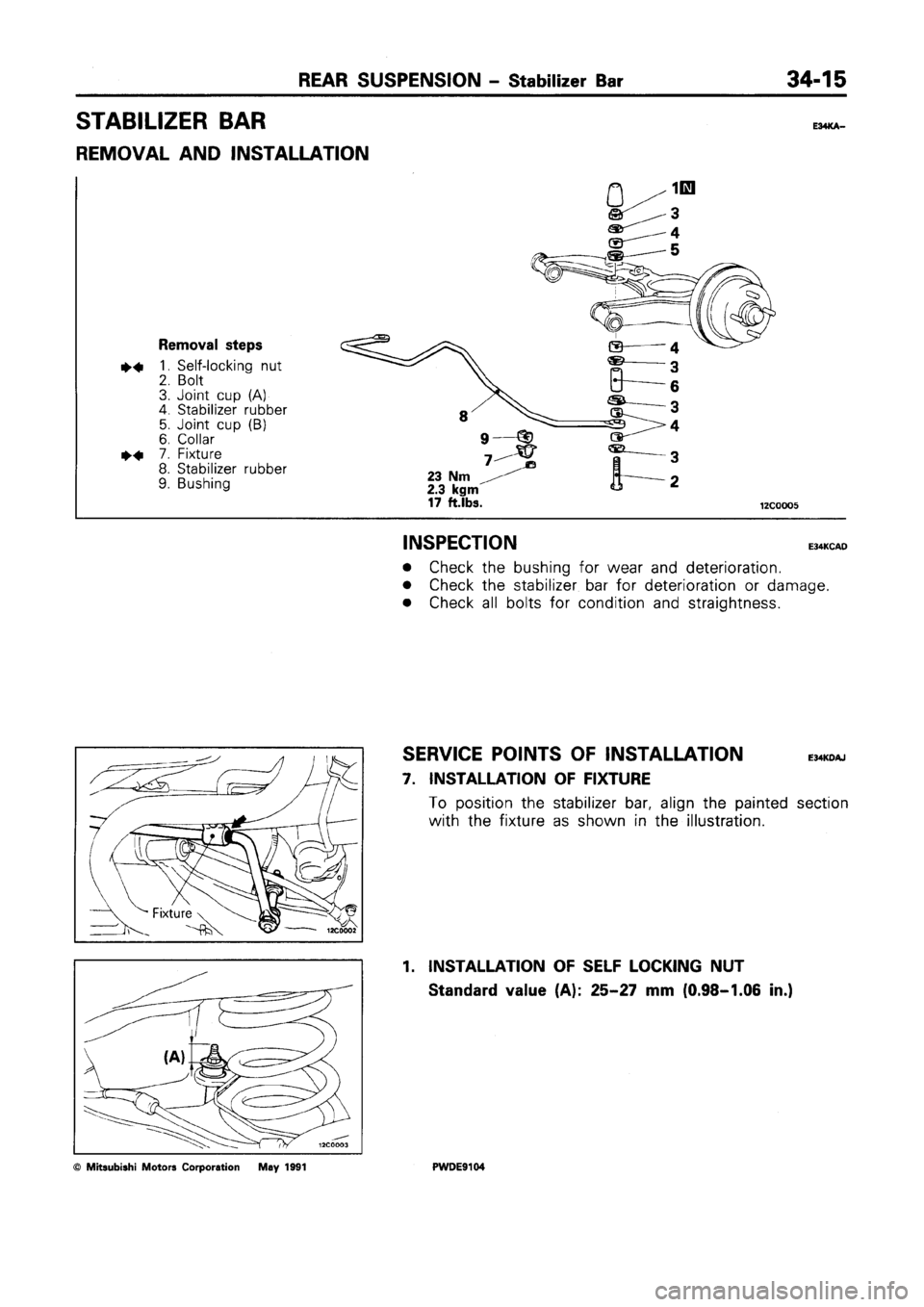 MITSUBISHI SPACE RUNNER 1992 Workshop Manual MITSUBISHI SPACE RUNNER 1992 Workshop Manual