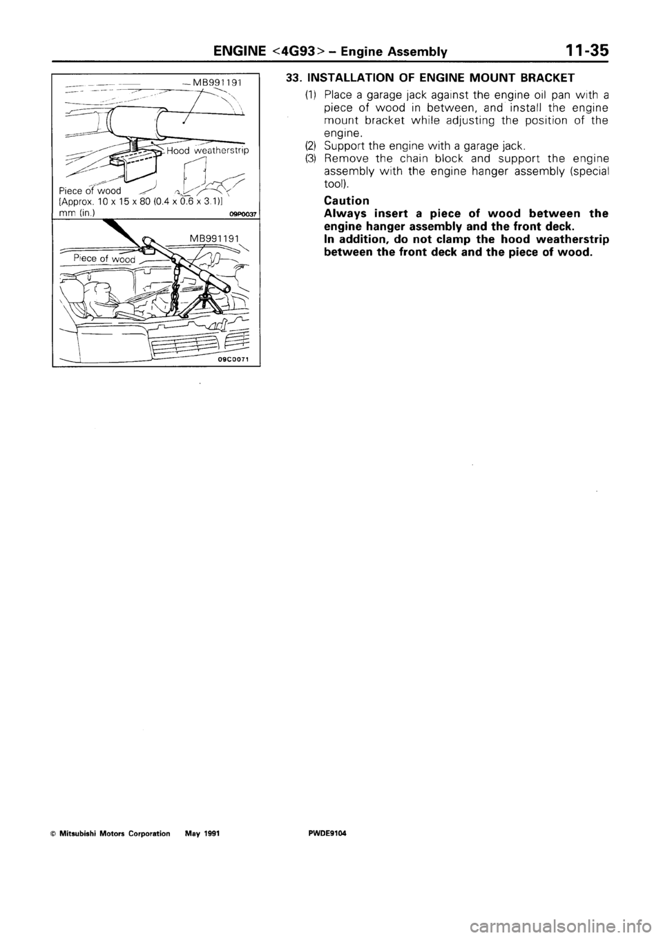 MITSUBISHI SPACE RUNNER 1992 Manual Online MITSUBISHI SPACE RUNNER 1992 Manual Online