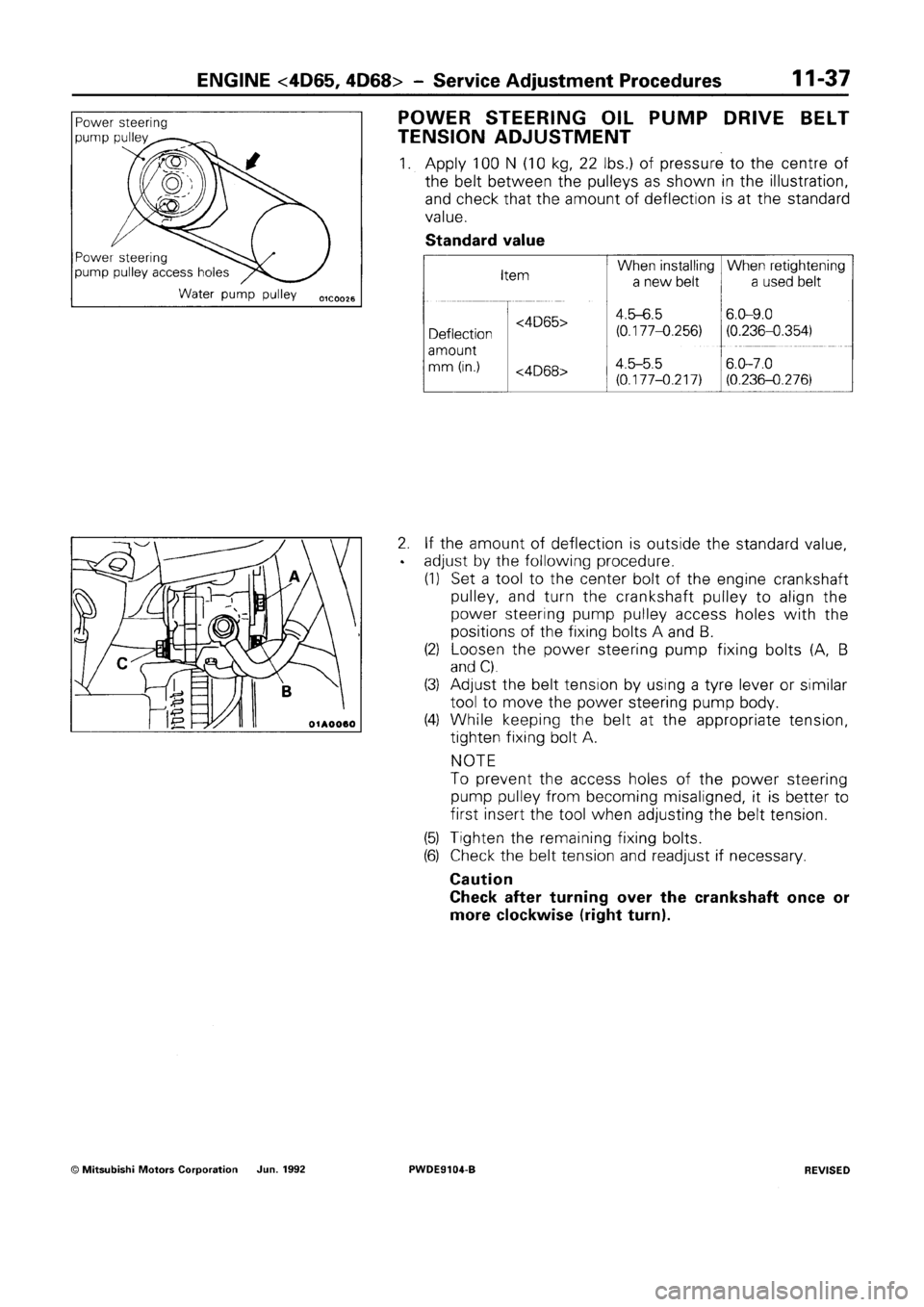 MITSUBISHI SPACE RUNNER 1992 Manual Online MITSUBISHI SPACE RUNNER 1992 Manual Online