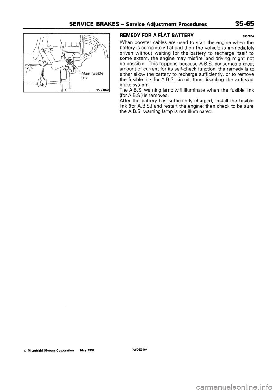 MITSUBISHI SPACE RUNNER 1992  Workshop Manual 