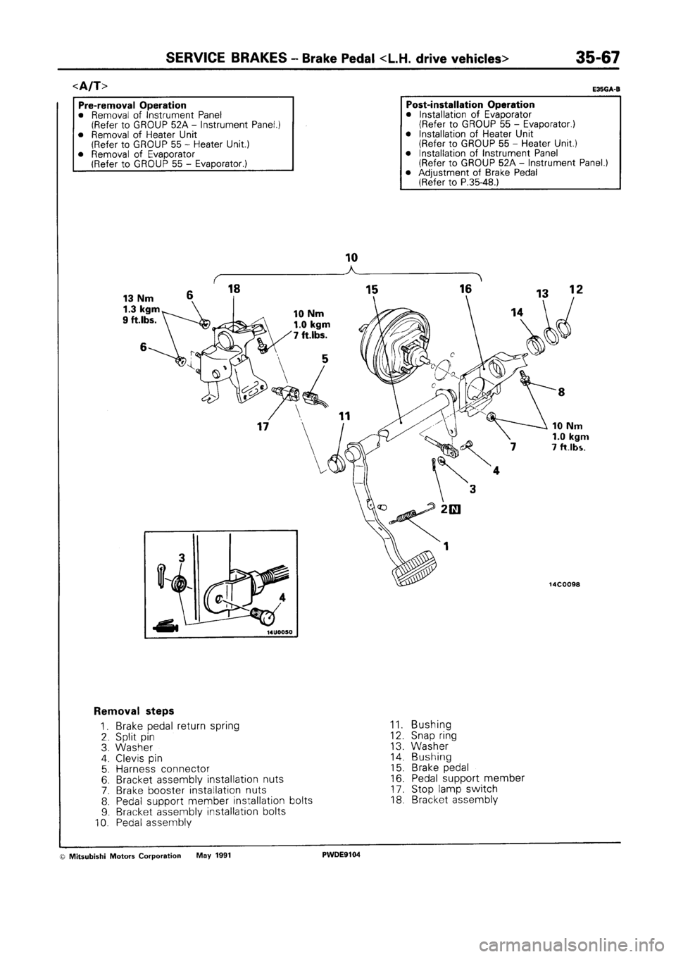 MITSUBISHI SPACE RUNNER 1992  Workshop Manual 