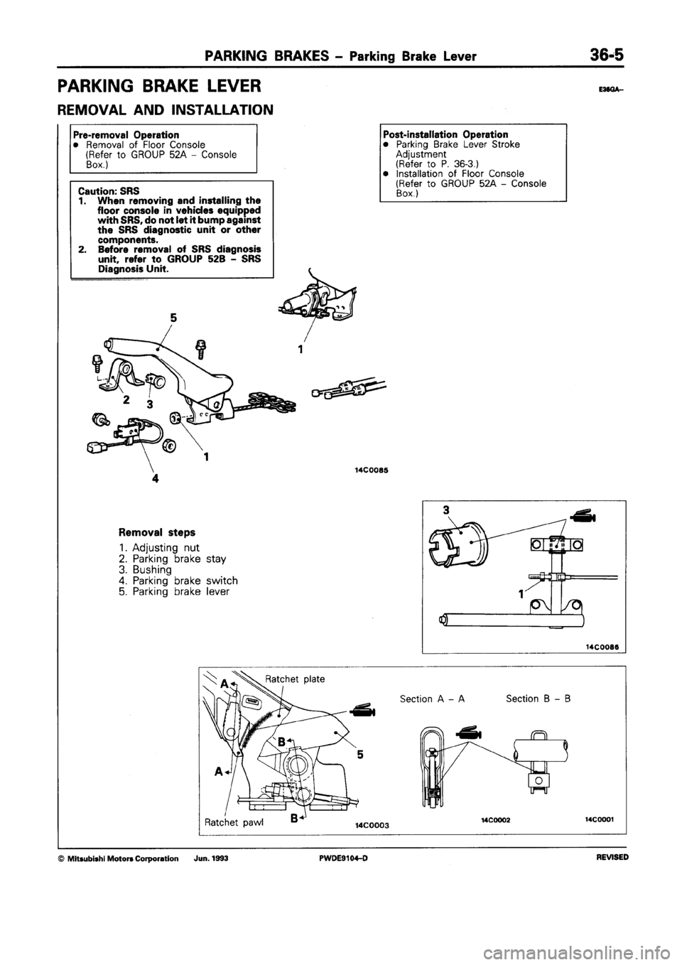 MITSUBISHI SPACE RUNNER 1992 Workshop Manual MITSUBISHI SPACE RUNNER 1992 Workshop Manual