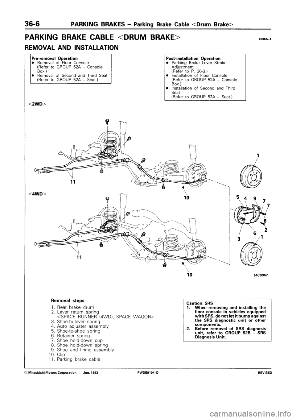 MITSUBISHI SPACE RUNNER 1992 Workshop Manual MITSUBISHI SPACE RUNNER 1992 Workshop Manual