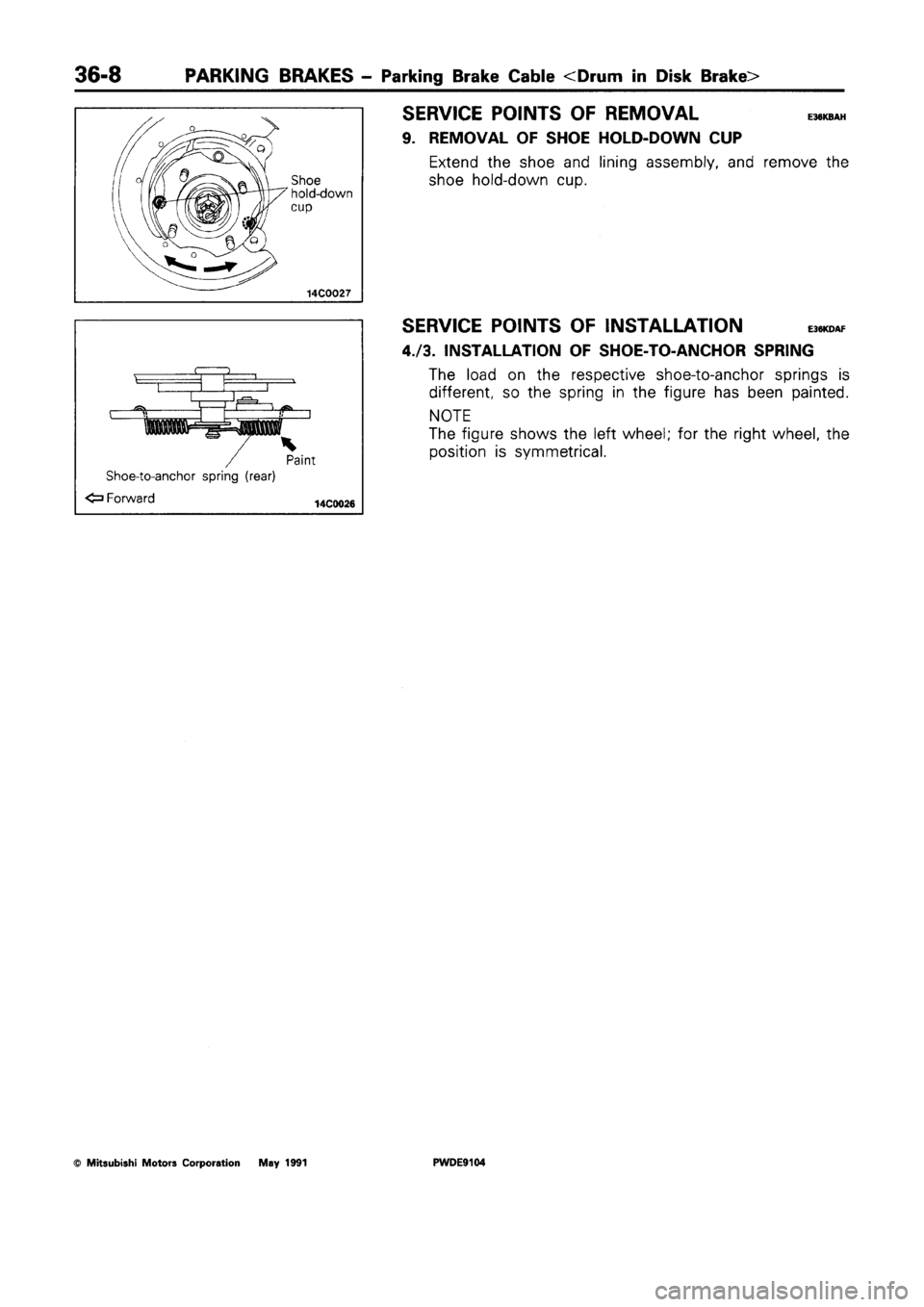 MITSUBISHI SPACE RUNNER 1992 Workshop Manual MITSUBISHI SPACE RUNNER 1992 Workshop Manual