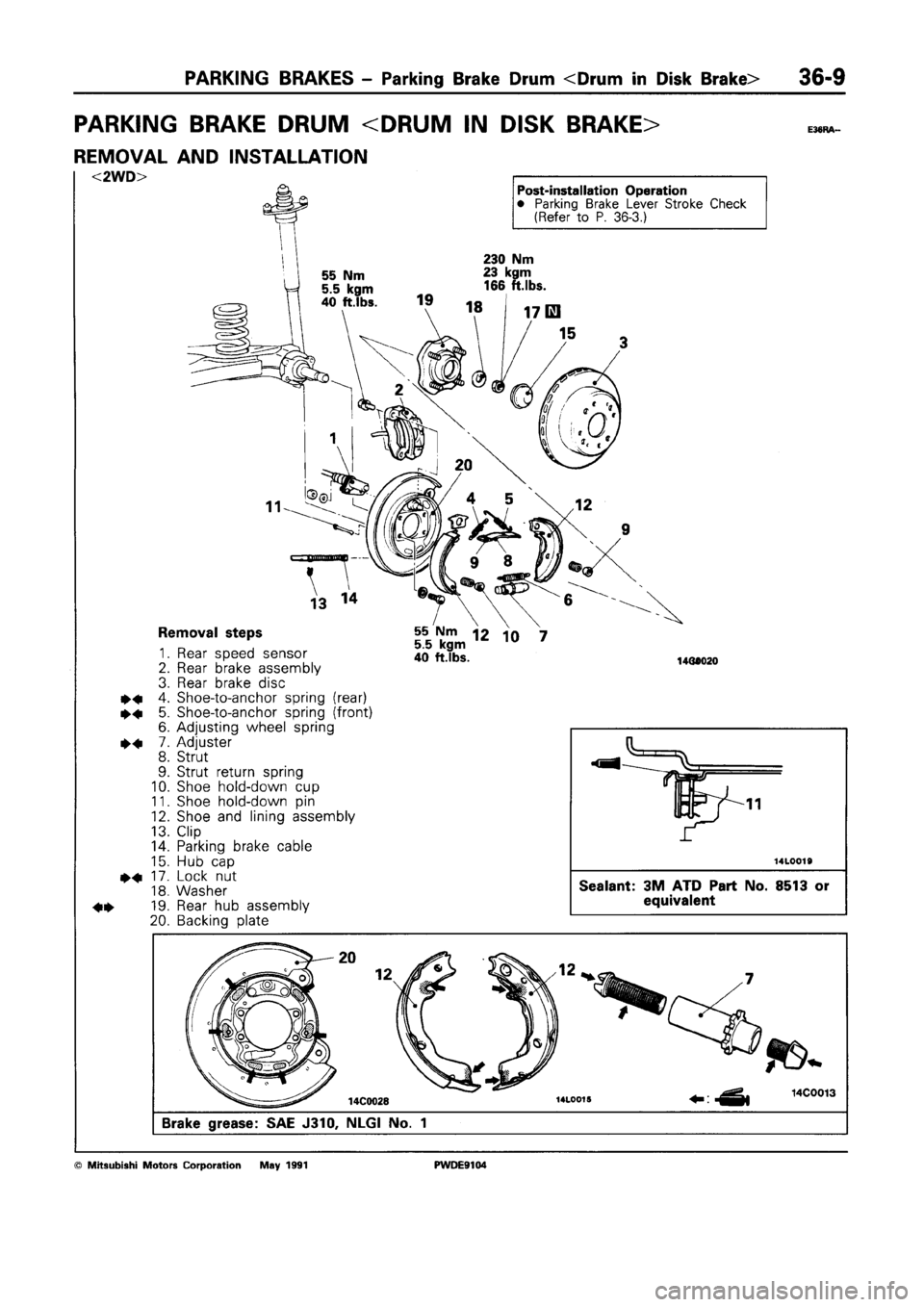 MITSUBISHI SPACE RUNNER 1992 Workshop Manual MITSUBISHI SPACE RUNNER 1992 Workshop Manual