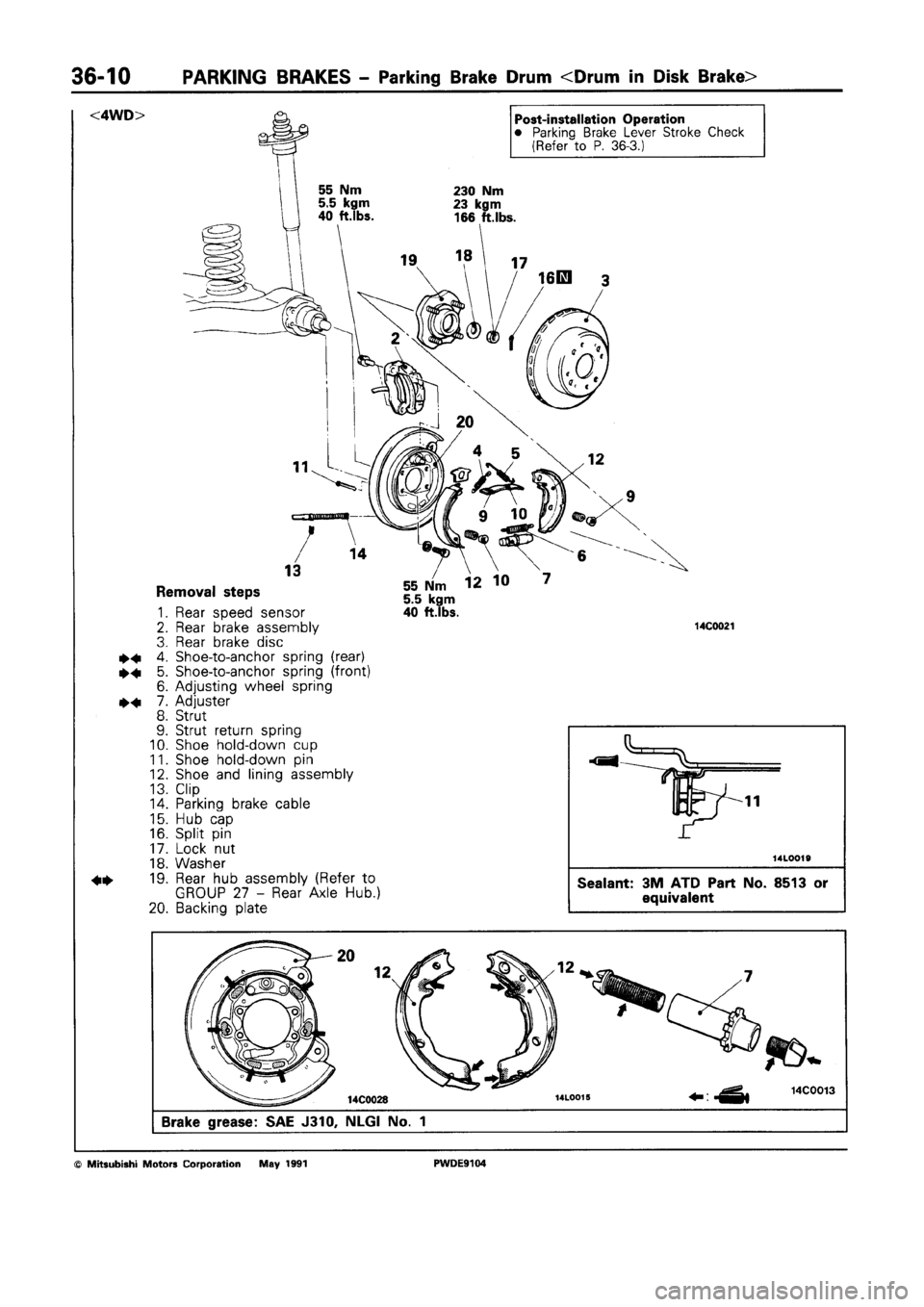 MITSUBISHI SPACE RUNNER 1992 Workshop Manual MITSUBISHI SPACE RUNNER 1992 Workshop Manual