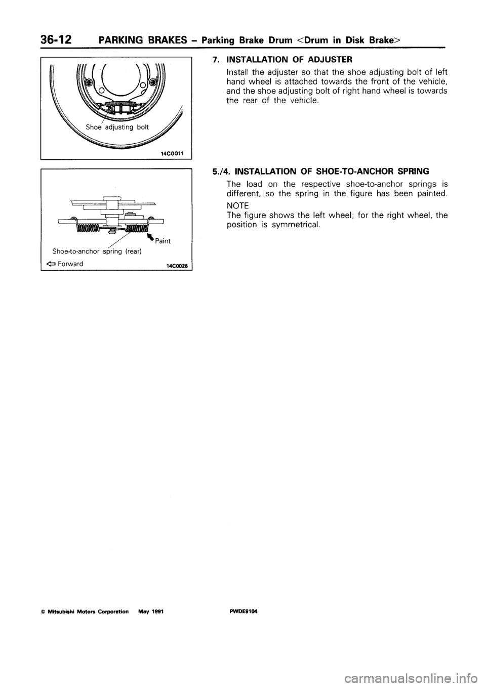 MITSUBISHI SPACE RUNNER 1992 Workshop Manual MITSUBISHI SPACE RUNNER 1992 Workshop Manual