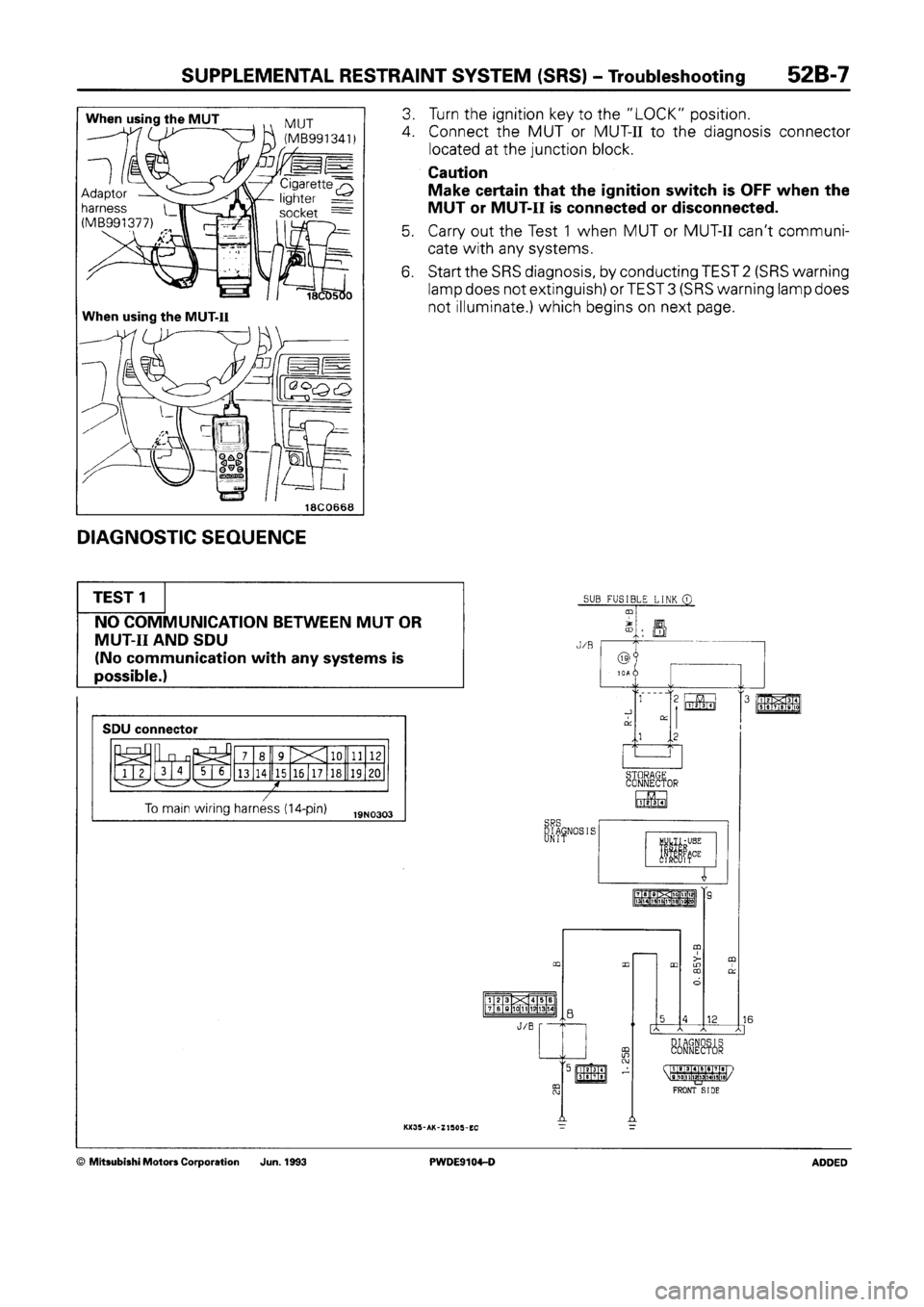 MITSUBISHI SPACE RUNNER 1992  Workshop Manual 
