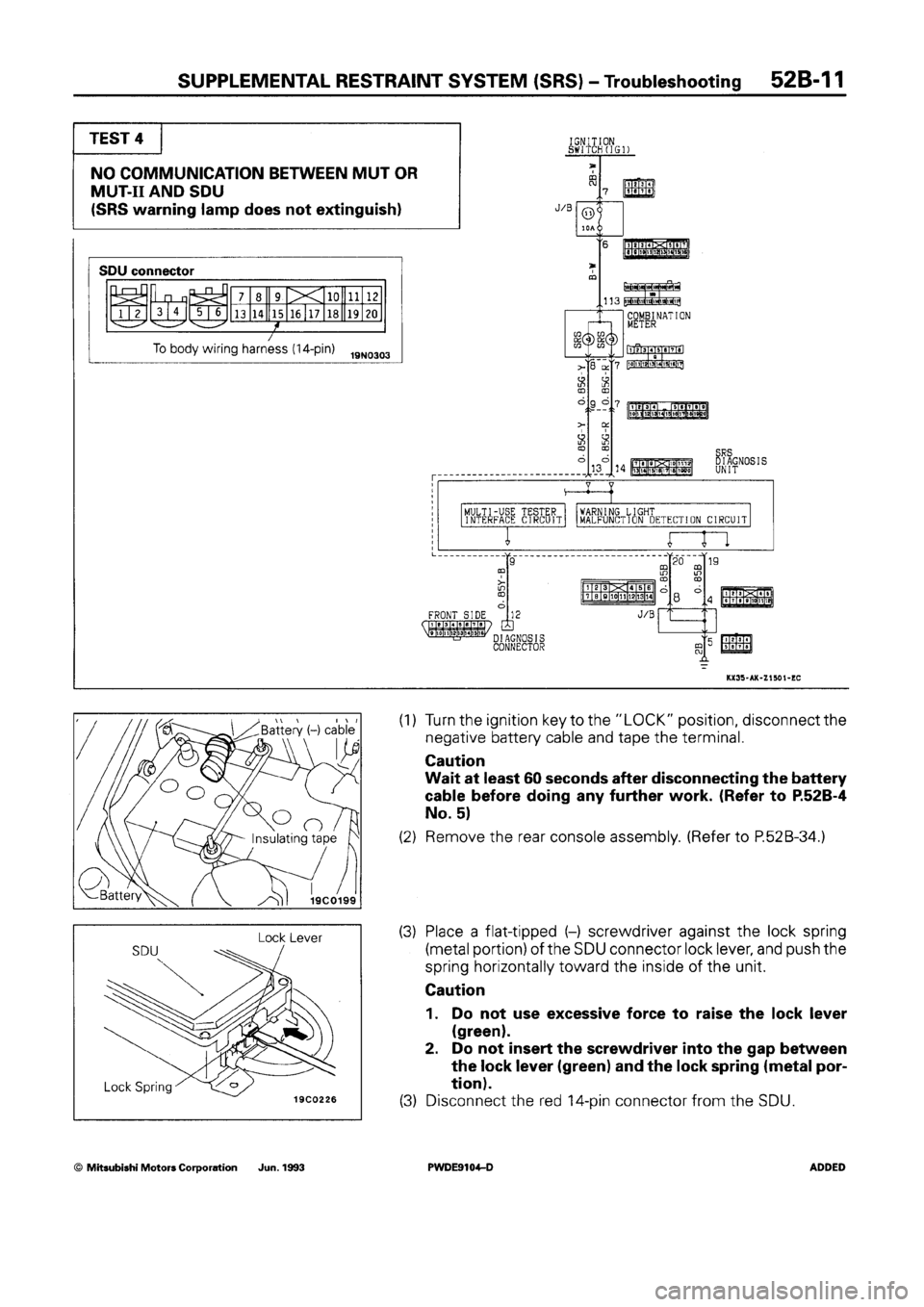 MITSUBISHI SPACE RUNNER 1992  Workshop Manual 