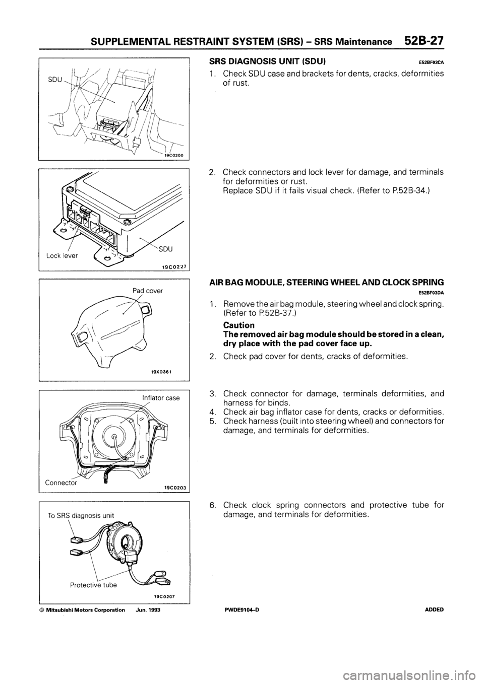 MITSUBISHI SPACE RUNNER 1992 Workshop Manual MITSUBISHI SPACE RUNNER 1992 Workshop Manual