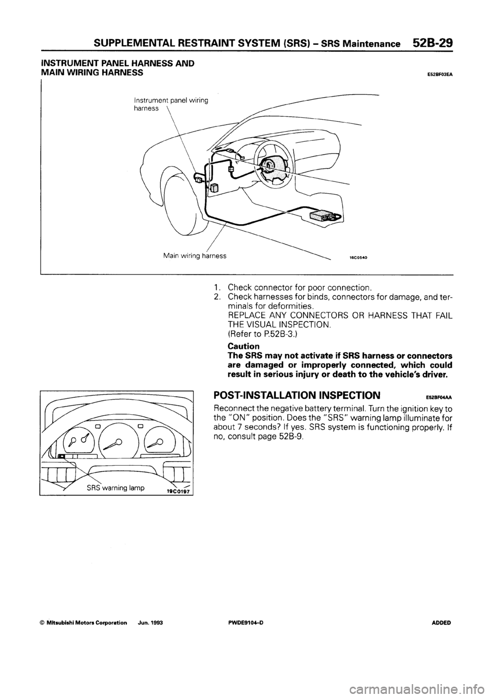 MITSUBISHI SPACE RUNNER 1992 Workshop Manual MITSUBISHI SPACE RUNNER 1992 Workshop Manual
