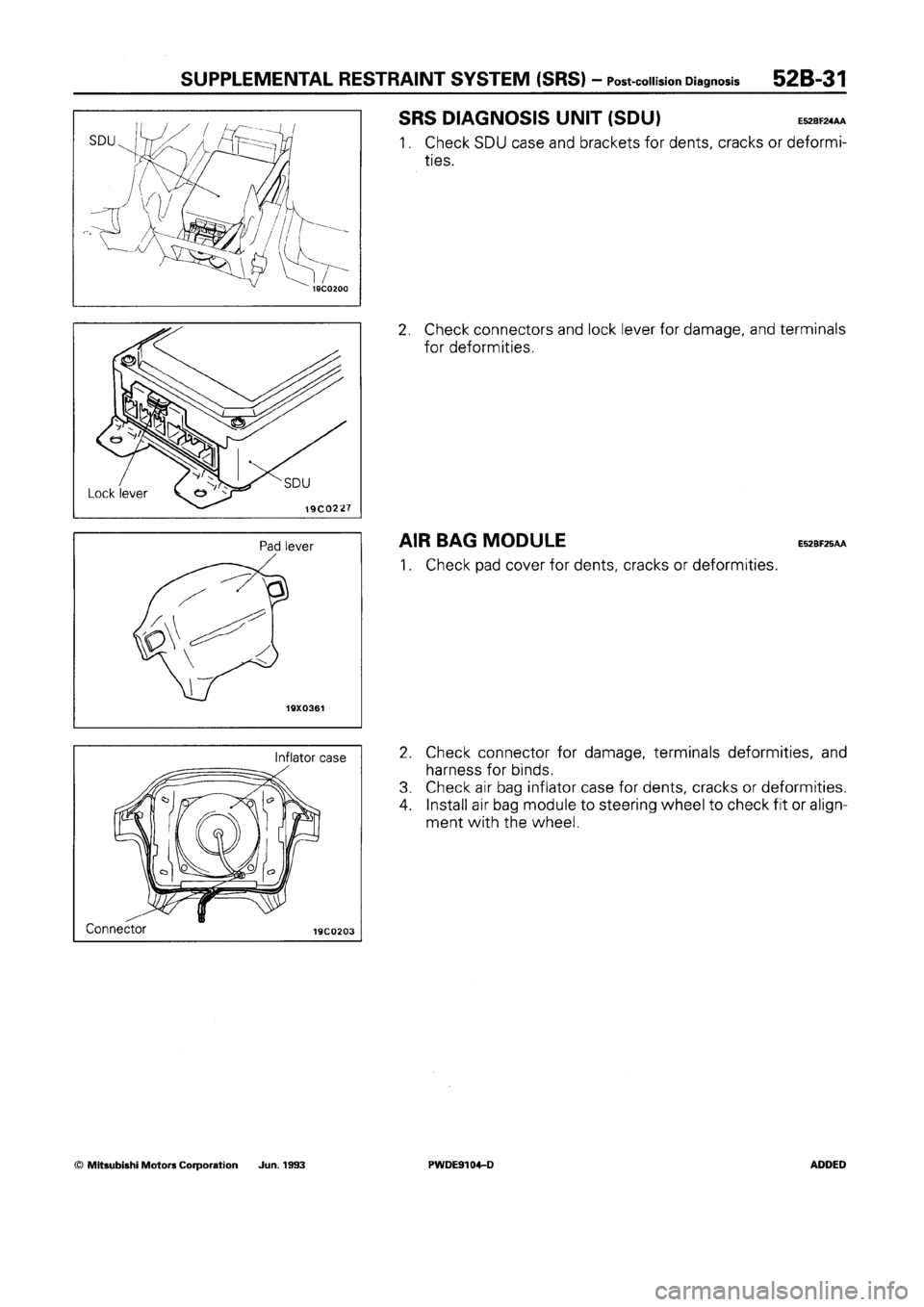 MITSUBISHI SPACE RUNNER 1992 Workshop Manual MITSUBISHI SPACE RUNNER 1992 Workshop Manual