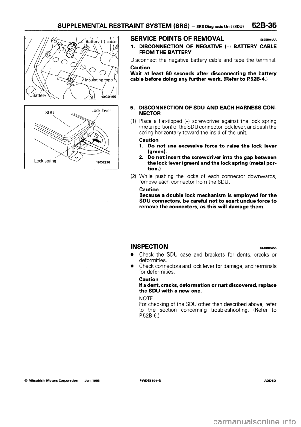 MITSUBISHI SPACE RUNNER 1992 Workshop Manual MITSUBISHI SPACE RUNNER 1992 Workshop Manual