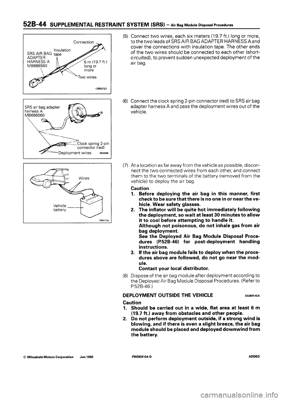 MITSUBISHI SPACE RUNNER 1992  Workshop Manual 