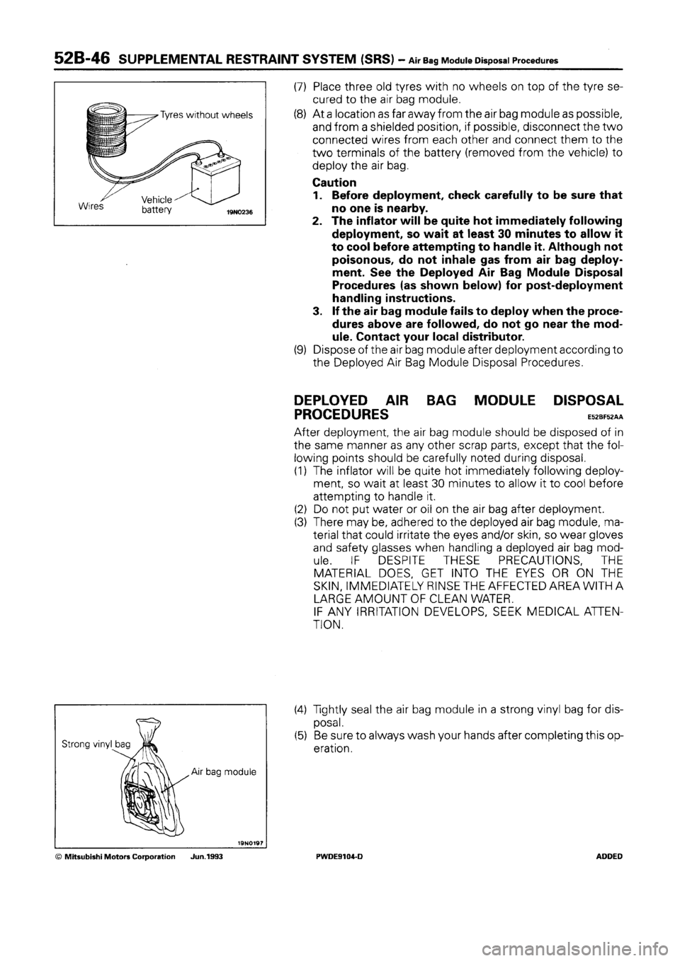 MITSUBISHI SPACE RUNNER 1992  Workshop Manual 