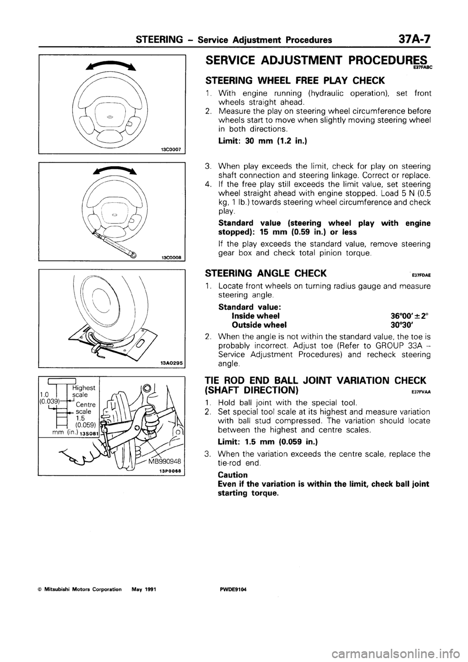 MITSUBISHI SPACE RUNNER 1992 Workshop Manual MITSUBISHI SPACE RUNNER 1992 Workshop Manual