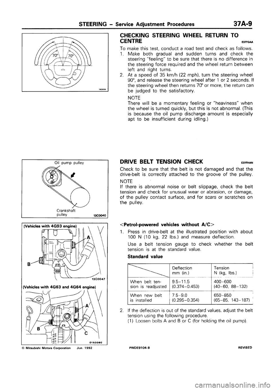 MITSUBISHI SPACE RUNNER 1992 Workshop Manual MITSUBISHI SPACE RUNNER 1992 Workshop Manual